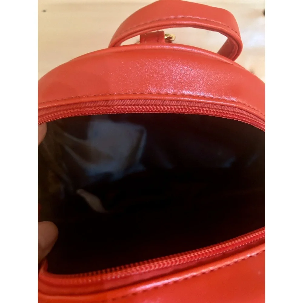 PU Leather Toddler/Preschool Backpack Red Bunny EUC